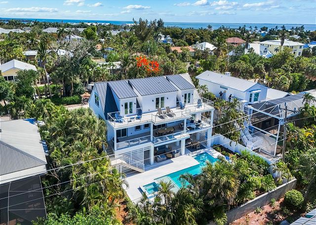 Rental Unit Aerial Shot Plus Trees.